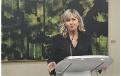 Andrée Laforest, Minister of Municipal Affairs, described the newly unveiled 2025–2029 Outaouais Action Plan as a coordinated government strategy to address regional priorities such as housing, education, economic diversification, and climate resilience, with the goal of strengthening the vitality and sustainability of the territory. Photo: Tashi Farmilo