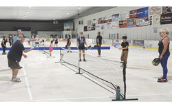 Pickleball has officially launched at the Complexe Sportif La Pêche in Masham, thanks to local efforts led by Dan Labelle and Jean-Pierre de Beaumont, marking a major milestone in community sport during La Pêche’s 50th anniversary celebrations. Photo: Courtesy