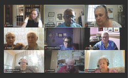 The Local History Committee of the Western Quebec Region has been established to preserve English-speaking heritage, document local archives, and ensure anglophone contributions are reflected in Quebec’s historical narrative and school curriculum. Photo: Screenshot of the Local History Committee of the Western Quebec Region zoom meeting on September 3, 2025