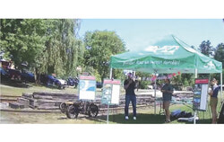 Residents gathered at Parc Roquebrune on August 16 for a public consultation to share their ideas and concerns about the park’s future. Photo: Screenshot of Sylvain Henry's video on Facebook