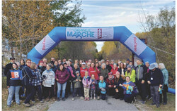 Walkers from the Municipality of Blue Sea at the 11th edition of the Great Walk (October 18, 2025). Photo: Courtesy of Stéphanie Guay