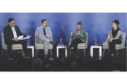 At the IIC Canada conference, Greg O’Brien guided a frank discussion where Kevin Desjardins defended the economic value of traditional media, Sara-Christine Gemson warned of democratic risks from collapsing local news coverage, and Sue Gardner cautioned that policy choices and tech platform pullbacks are isolating Canadian journalism from its audience. Photo: Screenshot of the Screenshot of the IIC Canada 2025 conference