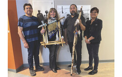 Lesley Hill, NDYP, during her visit to the Opitciwan community (June 6, 2025). Photo: Courtesy of the Atikamekw Opitciwan Council