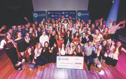 Student-athlete award recipients at the 2026 Sport-Études Alliance annual gala. Photo: Iris Wei