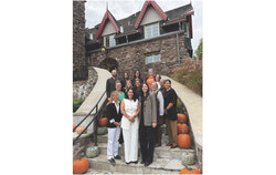 The Tourisme Outaouais board of directors for 2026-2027 gathered on the steps of the Maison O'Brien, where the organization's annual general meeting on September 30 heard that booked overnight stays in the region rose nearly six per cent in 2025, helped by a push for business events and provincial funding. Photo: Courtesy of Tourisme Outaouais